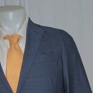 Brooks Brothers Regent Estrato Current Blue Nailshead Two Button Suit 38R NWT